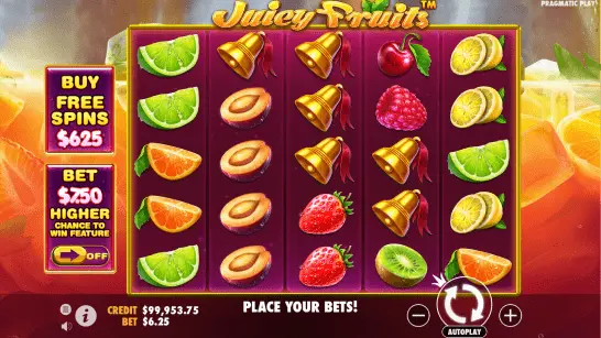 Spielautomat Juicy Fruits mit Bonuskauf